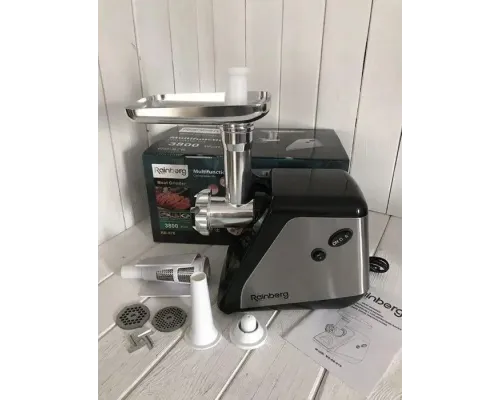 Электрическая мясорубка 4в1 Rainberg RB-676 с соковыжималкой, 3800W