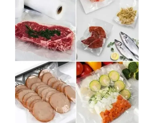 Вакуумные пакеты для вакууматора 30х500 см в рулоне пищевые для хранения еды продуктов Вакуумные пакеты для вакууматора 30х500 см в рулоне пищевые для хранения еды продуктов