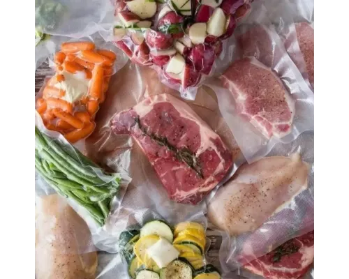 Вакуумные пакеты для вакууматора 30х500 см в рулоне пищевые для хранения еды продуктов Вакуумные пакеты для вакууматора 30х500 см в рулоне пищевые для хранения еды продуктов