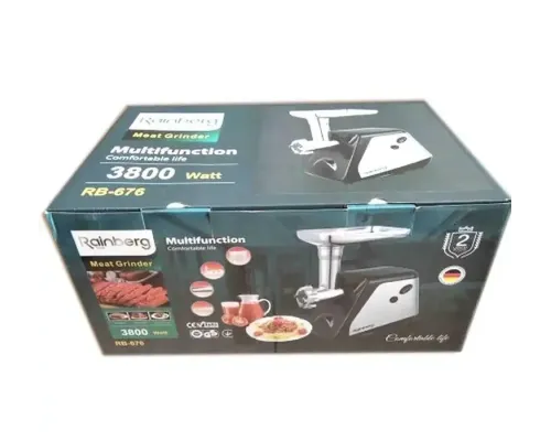 Электрическая мясорубка 4в1 Rainberg RB-676 с соковыжималкой, 3800W