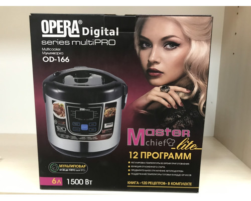 Мультиварка OPERA DIGITAL OD-166 6Л пароварка (12 програм) скороварка рисоварка Мультиварка OPERA DIGITAL OD-166 6Л пароварка (12 програм) скороварка рисоварка