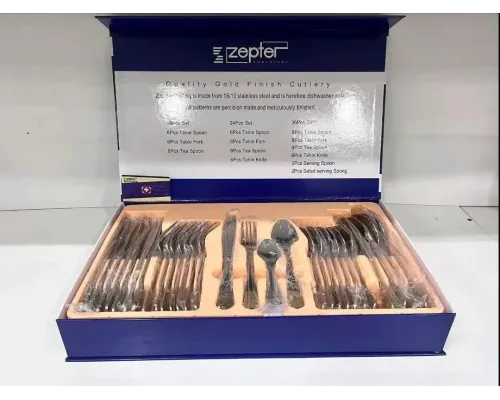 Набор посуды на 6 персон 24 штуки из нержавеющей стали Zepter ZP1001 Набор посуды на 6 персон 24 штуки из нержавеющей стали Zepter ZP1001