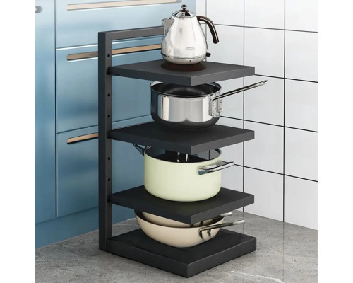 Кухонная полка для хранения кастрюль, 3 уровня Kitchen shelf for storing pots / Полка на кухню для посуды