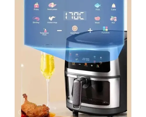 Безоливна електрична фритюрниця на 7 л Zepline ZP-111 4000 W Безоливна електрична фритюрниця на 7 л Zepline ZP-111 4000 W