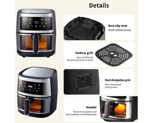 Безоливна електрична фритюрниця на 7 л Zepline ZP-111 4000 W Безоливна електрична фритюрниця на 7 л Zepline ZP-111 4000 W