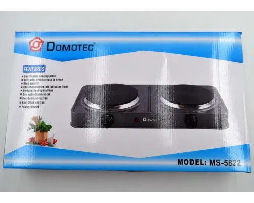 Электроплита Domotec MS-5822 плита настольная Серая Электроплита Domotec MS-5822 плита настольная Серая