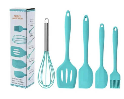 Набор силиконовых кухонных принадлежностей 5 предметов Baking Props