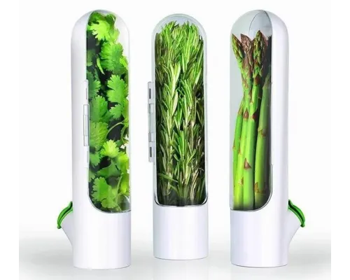 Контейнер органайзер для хранения зелени 25*9,5 см в холодильник HERB SAVER HZ-11 для овощей
