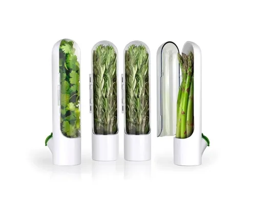 Контейнер органайзер для хранения зелени 25*9,5 см в холодильник HERB SAVER HZ-11 для овощей
