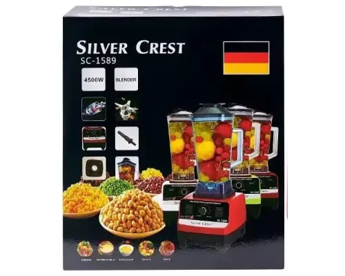 Блендер для коктейлей и смузи Silver Crest SC-1589 4500 Вт чаша 2 л Блендер для коктейлей и смузи Silver Crest SC-1589 4500 Вт чаша 2 л