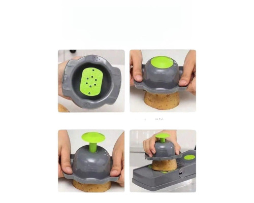 Многофункциональная овощерезка с сменными насадками 14в1 Vegetable Salad Cutter Терка для овощей с контейнером Многофункциональная овощерезка с сменными насадками 14в1 Vegetable Salad Cutter Терка для овощей с контейнером
