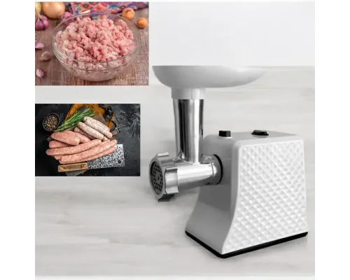 Многофункциональная Мясорубка кухонная Domotec R3391 (2000 Вт):Фарш колбаски измельчение Многофункциональная Мясорубка кухонная Domotec R3391 (2000 Вт):Фарш колбаски измельчение