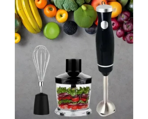 Блендер заглибний 3 в 1 Blender Set GRANT 800 w, подрібнювач, блендер із насадкою вінчик, блендер для дому Блендер заглибний 3 в 1 Blender Set GRANT 800 w, подрібнювач, блендер із насадкою вінчик, блендер для дому