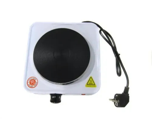 Электрическая настольная плита 1 конфорка Domotec 5821MS с дисковым теном 1кВт, 5 режимов нагрева KIVI Электрическая настольная плита 1 конфорка Domotec 5821MS с дисковым теном 1кВт, 5 режимов нагрева KIVI