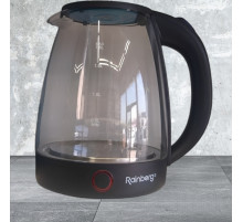 Прозрачный стеклянный чайник Rainberg RB-2240 Дисковый электрический чайник 2200W