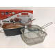 Сковорідка-фритюрниця квадратна з кришкою TOP KITCHEN BN-8001