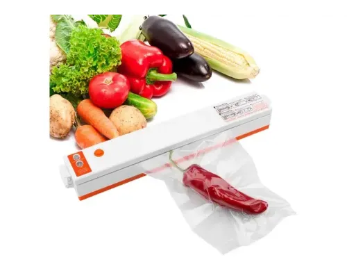 Прилад для вакуумного пакування продуктів, Freshpack Pro вакууматор HQ-1, для тривалого зберігання + пакети Прилад для вакуумного пакування продуктів, Freshpack Pro вакууматор HQ-1, для тривалого зберігання + пакети