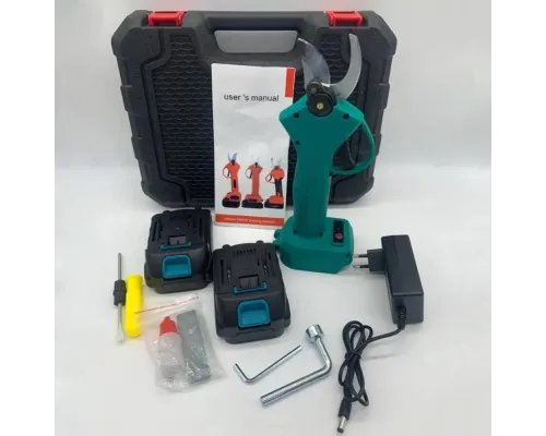 Аккумуляторный секатор в кейсе + 2 аккумулятора 21В, Crafting Tools / Электрические садовые ножницы