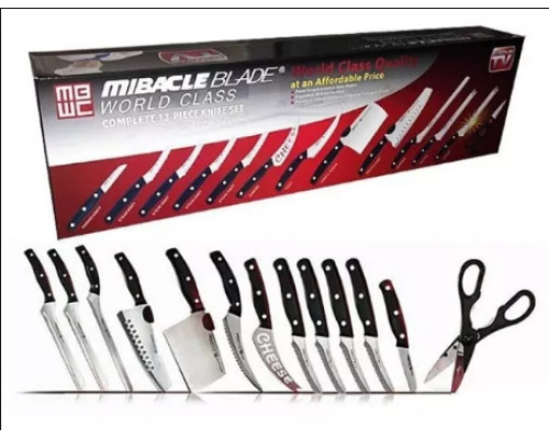Набір професійних кухонних ножів Miracle Blade 13 в 1 Набір професійних кухонних ножів Miracle Blade 13 в 1
