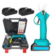 Аккумуляторный секатор в кейсе + 2 аккумулятора 21В, Crafting Tools / Электрические садовые ножницы