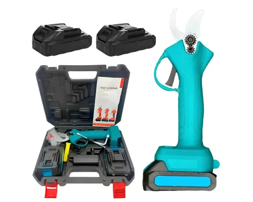 Аккумуляторный секатор в кейсе + 2 аккумулятора 21В, Crafting Tools / Электрические садовые ножницы