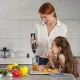 Блендер заглибний 3в1, 800 Вт GRANT GR7015, Чорний/Рожевий блендер-подрібнювач з міксером і чашею