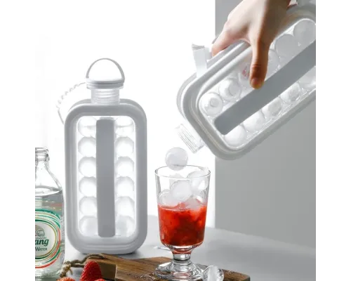 Силиконовая форма для льда с крышкой на 17 шариков Cool Home ICE Tray лоток для заморозки воды