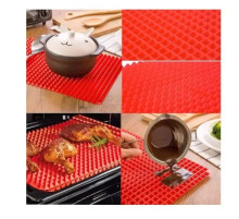 Килимок для випікання PYRAMID PAN Fat-Reduction Silicone Cooking Mat (16,25х11,5 см, силіконовий)grill Килимок для випікання PYRAMID PAN Fat-Reduction Silicone Cooking Mat (16,25х11,5 см, силіконовий)grill