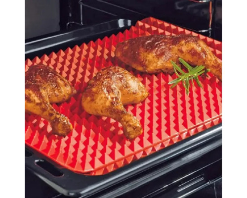 Килимок для випікання PYRAMID PAN Fat-Reduction Silicone Cooking Mat (16,25х11,5 см, силіконовий)grill