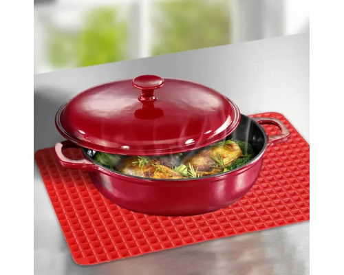 Килимок для випікання PYRAMID PAN Fat-Reduction Silicone Cooking Mat (16,25х11,5 см, силіконовий)grill