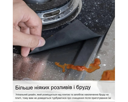 Жиронепроникний папір чорний ⁇ Тефлонова накладка на газову плиту ⁇ Захисний папір для плити Жиронепроникний папір чорний ⁇ Тефлонова накладка на газову плиту ⁇ Захисний папір для плити