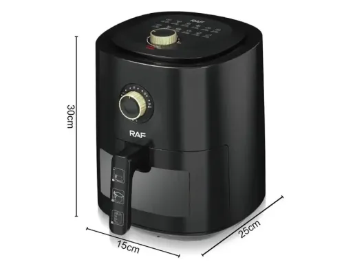 Аэрофритюрница Воздушная фритюрница Air Fryer RAF SKY RS7325 6.0L 1600W Аэрофритюрница Воздушная фритюрница Air Fryer RAF SKY RS7325 6.0L 1600W
