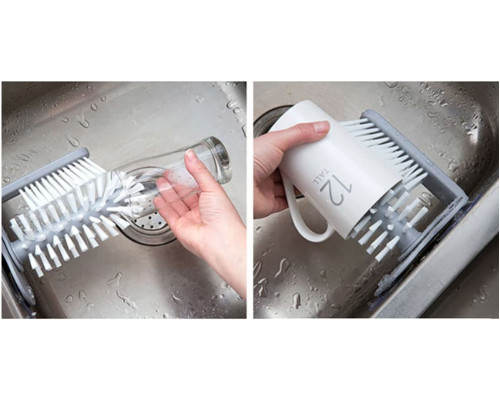 Щётка для мытья стаканов и бутылок Multi-Function Suction Cup Brush, стеклоотмыватель