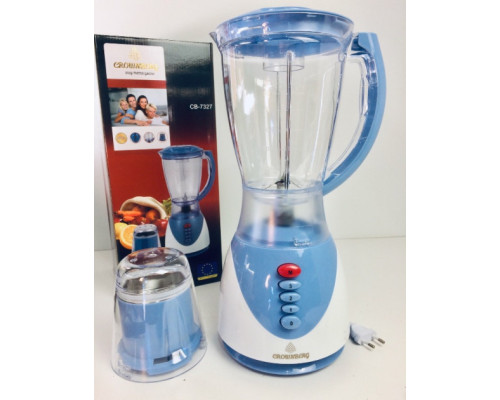 Блендер мощность 800W Crownberg CB-7327 с чашей на 1,5 литров 3 режима скорости