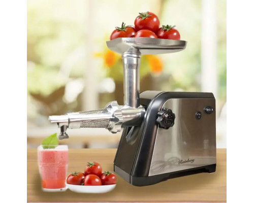 Электромясорубка с соковыжималкой Rainberg RB 672 3000Вт Электрическая мясорубка с насадками для колбасы