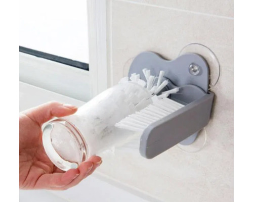 Щётка для мытья стаканов и бутылок Multi-Function Suction Cup Brush, стеклоотмыватель