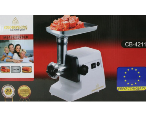 Мясорубка Crownberg CB 4211 электрическая 2500 Вт CG14 PR5