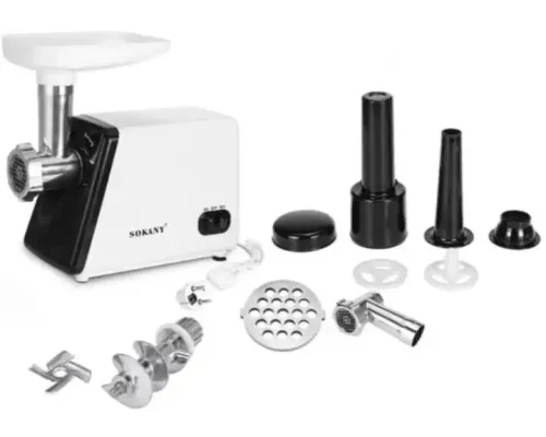 Мясорубка Sokany SK-312 профессиональная многофункциональная электрическая мощная 2400 Вт Мясорубка Sokany SK-312 профессиональная многофункциональная электрическая мощная 2400 Вт