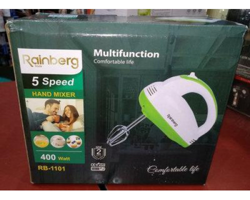 Миксер ручной Rainberg RB 1101 400W 5 скоростей