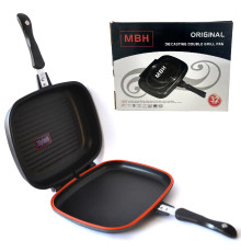 Подвійна сковорода-гриль Double Grill Pan 32 см.