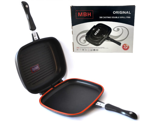 Подвійна сковорода-гриль Double Grill Pan 32 см. Подвійна сковорода-гриль Double Grill Pan 32 см.