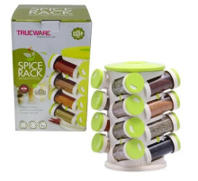 Органайзер ПЛАСТІК для спецій кухонний обертовий Spice Rack 16 в 1 Стійка для спецій карусель