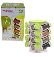Органайзер ПЛАСТИК для специй кухонный вращающийся Spice Rack 16 в 1 Стойка для специй карусель