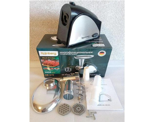 Мясорубка Rainberg RB-678 3000W + Насадка Для Колбас Мясорубка Rainberg RB-678 3000W + Насадка Для Колбас