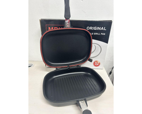 Подвійна сковорода-гриль Double Grill Pan 32 см. Подвійна сковорода-гриль Double Grill Pan 32 см.