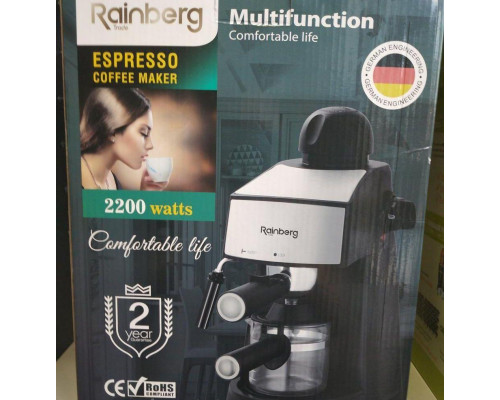 Кофеварка рожковая Espresso Rainberg RB-8111 с капучинатором