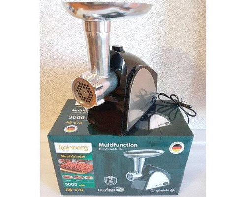 Мясорубка Rainberg RB-678 3000W + Насадка Для Колбас Мясорубка Rainberg RB-678 3000W + Насадка Для Колбас