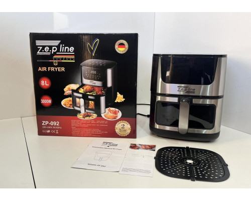 Безоливна електрична фритюрниця на 8 л Zepline ZP-092 3000W