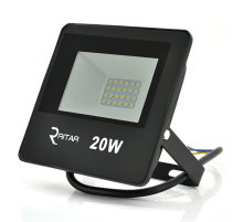 Прожектор SLIM LED RITAR RT-FLOOD20A, 20W, SMD2835, IP65, 1600Lm, 6500K (100%), Ra>70, 113*86.5*28mm, Black