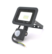 Прожектор LED з датчиком руху Ritar ZB-PGGY-10W, 10W, SMD2835, IP65, 800Lm, 6500K (100%), Ra>70, 104*91.5*40mm, Black